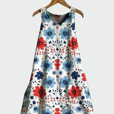 Vestido com Estampa Floral