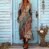 Maria - Ležerna haljina dugih rukava inspirirana vintage stilom
