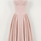 Odete - Vestido midi corpete estruturado