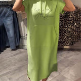 Sásquia - Vestido casual com capuz