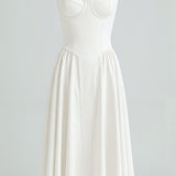 Odete - Vestido midi corpete estruturado