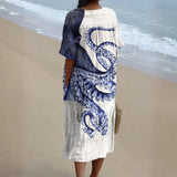 Oriana - Vestido Inspirado pelo Oceano