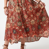 DELACROIX | Robe Midi Imprimée à Poches Sylvie