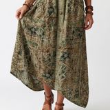 DELACROIX | Robe Midi Brodée Boutonnée Monique
