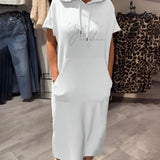 Sásquia - Vestido casual com capuz