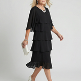 DELACROIX | Robe Midi à Volants Margaux