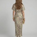 DELACROIX | Robe Midi à Imprimé Abstrait Coralie