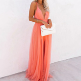 DELACROIX | Robe Maxi Lumière Corail