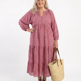 DELACROIX | Robe Midi à Imprimé Géométrique Arlette