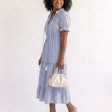 DELACROIX | Robe midi à manches courtes Dakato