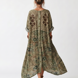 DELACROIX | Robe Midi Brodée Boutonnée Monique