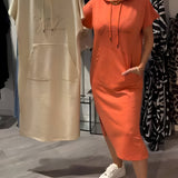 Sásquia - Vestido casual com capuz