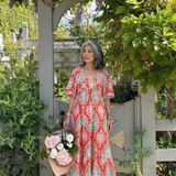 DELACROIX | Robe midi à imprimé paisley Zaria