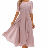 Valentina - Vestido Renda Manga 3/4