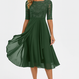 Valentina - Vestido Renda Manga 3/4
