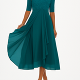 Valentina - Vestido Renda Manga 3/4