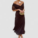Luana - Vestido elegante com decote em V