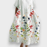 Liliana - Vestido longo casual floral