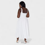 Maribel - Vestido Midi decote quadrado