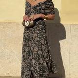 Luana - Vestido elegante com decote em V