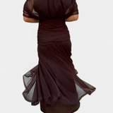 Luana - Vestido elegante com decote em V