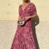 Luana - Vestido elegante com decote em V