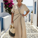 DELACROIX | Robe midi à manches courtes Linnea