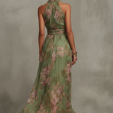 DELACROIX | Robe Longue Élégante Florale Élise