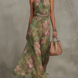 DELACROIX | Robe Longue Élégante Florale Élise