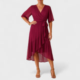 Ialina - Vestido elegante com cintura