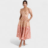 Valentina - Vestido Floral Coral