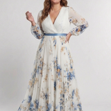 DELACROIX | Robe Maxi Fleurie à Manches Longues Lavinia