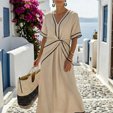 DELACROIX | Robe midi à manches courtes Linnea