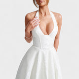 Efi - Vestido midi texturado