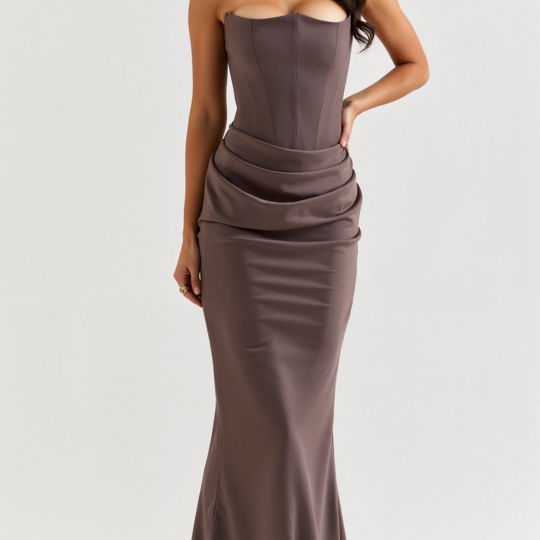 Esmeralda - Vestido comprido com corpete