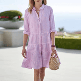 Ana - Vestido de Verão às Riscas