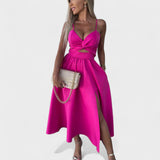 Cielo - Vestido Midi com Abertura