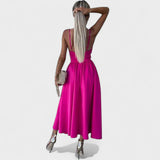 Cielo - Vestido Midi com Abertura