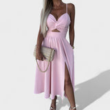 Cielo - Vestido Midi com Abertura