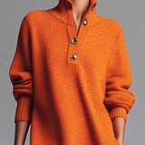 DELACROIX | ROBE PULL À COL BOUTONNÉ